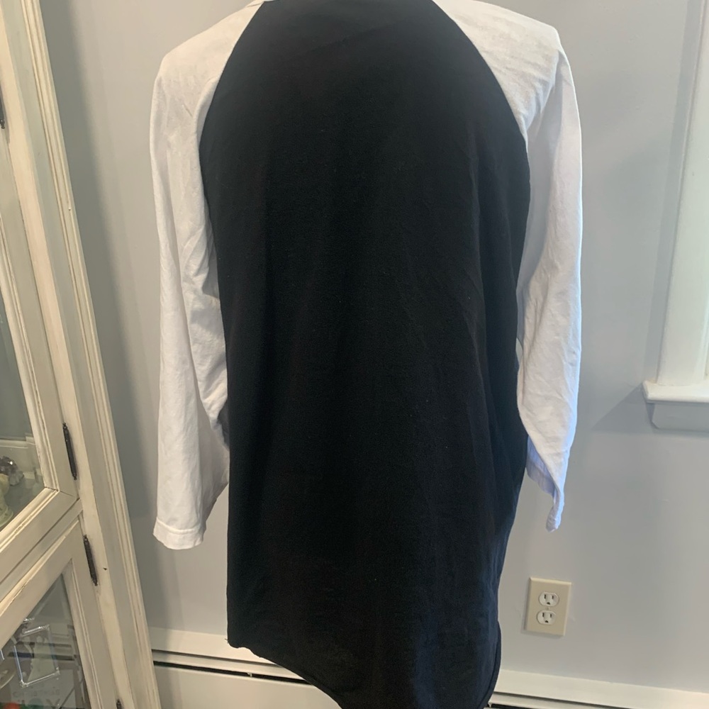 Tultex Black and White Foreigner Farewell Concert Tour Jersey 3/4 Sleeves - Picture 2 of 10